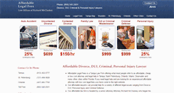 Desktop Screenshot of affordablelegalfees.com